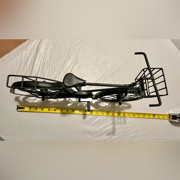 Metal Bicycle Stand Alone Art Decor Black Iron Bike Sculpture 19"x11" - Picture 6 of 11